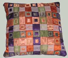 cushion with squares