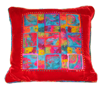 red felt cushion